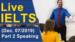 IELTS Live - Speaking Part 2 - Score High on the Cue Card