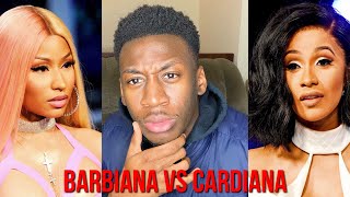 Barbiana Vs Cardiana Thotiana Remixes Nicki Minaj Vs Cardi B - Reaction
