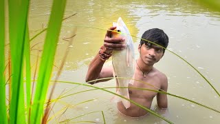 Traditional Net Fishing | Net Fishing | Primitive Survival| Primitive Technology #fishing #primitive