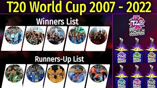 ICC T20 World Cup Winners & Runners-Up List of All Seasons | 2007 -2022