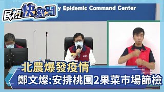 快新聞／北農爆發疫情　鄭文燦：桃園2果菜批發市場人員安排篩檢－民視新聞