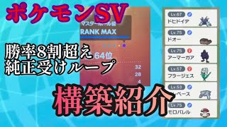 【ポケモンSV】【受けループ】勝率8割超えの純正受けループを紹介します