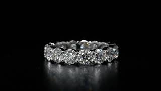 5.01ct Natural Round Cut Diamond Eternity Band - ALL GIA Certified