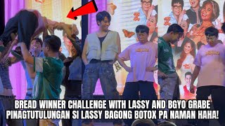 BREAD WINNER CHALLENGE WITH BGYO AND LASSY GRABE KAYO PINAGTUTULUNGAN NIYO SI LASSY BAGONG BOTOX YAN