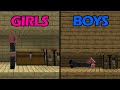 how boys vs girls playing minecraft