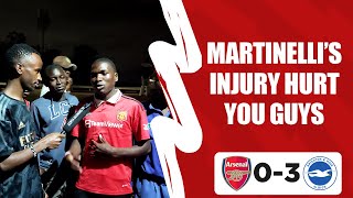 Arsenal 0-3 Brighton | Martinelli’s Injury Hurt You Guys (MAN-U FAN)