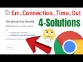 How To Fix Err_Connection_Timed_Out Error On Google Chrome | Fix 