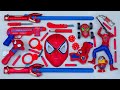 Some spider man action series guns & equipment - lightsabers, fan, crazy car, mp40 smg gun, minion