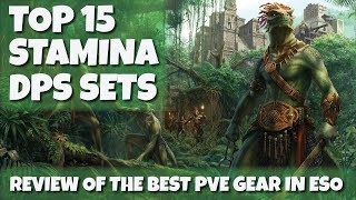 Top 15 Stamina DPS Sets for PvE in Elder Scrolls Online - LINK TO UPDATED VERSION IN DESCRIPTION