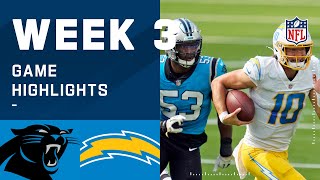 Panthers vs. Chargers Week 3 Highlights | NFL 2020