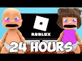 Baby & Sister Play ROBLOX for 24 HOURS!