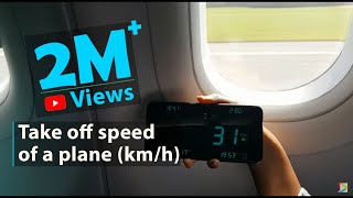 Take off speed of a plane (km/h)