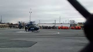 Jeff stat helicopter  take-off inspection from Lebanon county  helipad