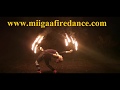 Miigaa (Christiane Meyer) firedance in quarantine, Teesdale, Australia 2020