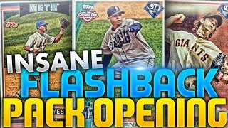 INSANE FLASHBACK PULLS! HUGE PACK OPENING | MLB 16 THE SHOW DIAMOND DYNASTY