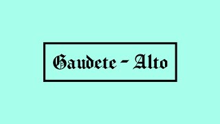 Gaudete - Alto