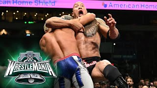 Cody Rhodes & Seth "Freakin" Rollins vs. Rock & Roman Reigns: WrestleMania XL Saturday highlights