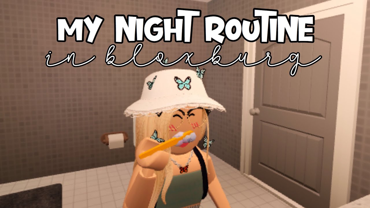 My Night Routine In Bloxburg! (Bloxburg Roleplay) - YouTube