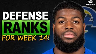 Week 14 DST Fantasy Football Rankings (Top-15)!