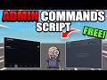 Roblox Admin Commands Script - Free Gamepass, Anti VC Ban / Vc Bypasser, Flight, Teleport & More!