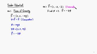 MTH 540 Scalar Potentials