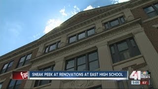 East High School in Kansas City, Mo., goes through major renovations before first day of school.