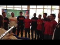 Phi Mu Alpha Serenade at Judo Competition