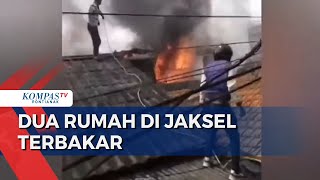 Dua Rumah di Mampang Jaksel hangus Terbakar, Diduga akibat Korsleting