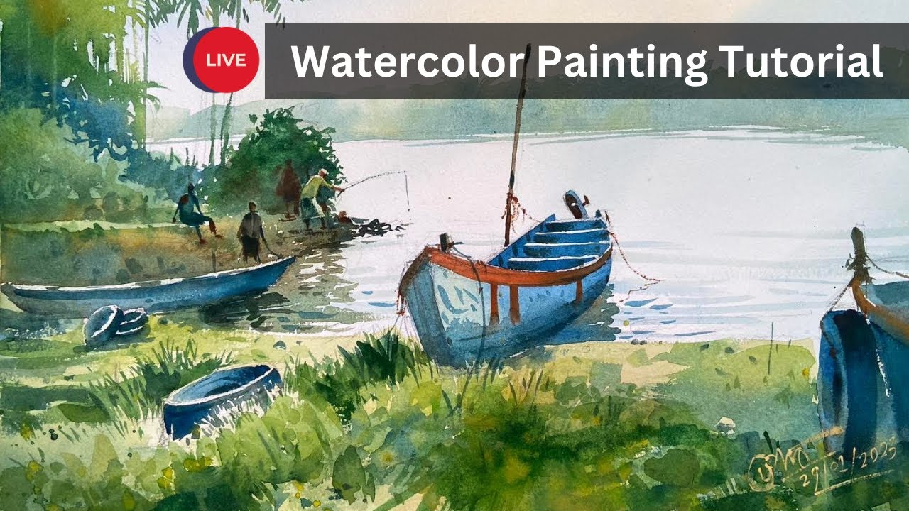 Watercolor Painting Live Youtube