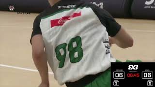 【3x3 プレーコーリング・ガイドライン】相手のユニフォームを掴むケース_アンスポーツマンライクファウル