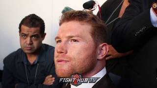 CANELO ON KOVALEV SAYING HE'S BETTER THEN WARD "I APPRECIATE HEARING THAT"
