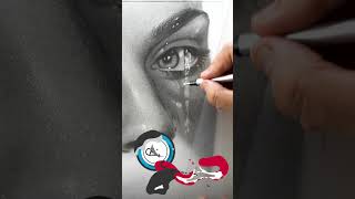 Step by Step WET Face Drawing!  #shorts #drawing