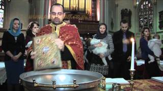 Botezul micutei Milena - 14 ianuarie 2012 - Biserica romaneasca din Holborn Londra