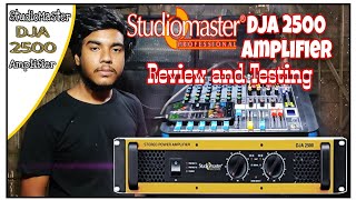 StudioMaster DJA 2500 amplifier // full review and testing // full JBL bass// @PM_Light_and_Sound