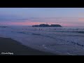 湘南鵠沼海岸 秋空の夕景の空が美しい｜shonan kugenuma beach sunset