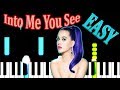 Katy Perry - Into Me You See - EASY Piano tutorial (synthesia)+ Sheet Music + Midi