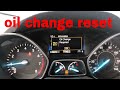 How to Reset Oil Light on 2017 ford escape - Oil Change Reset 2014 to 2019 Escape