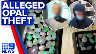 Two men charged over alleged opal theft worth half a million dollars | 9 News Australia