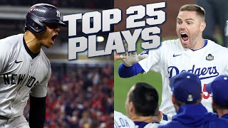 TOP 25 Plays of the Postseason (Ft. Freddie, Shohei, Judge, Soto, Stanton, Alonso AND MORE!)