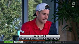 John Isner - 2019 Indian Wells Third Round Tennis Channel Desk Interview