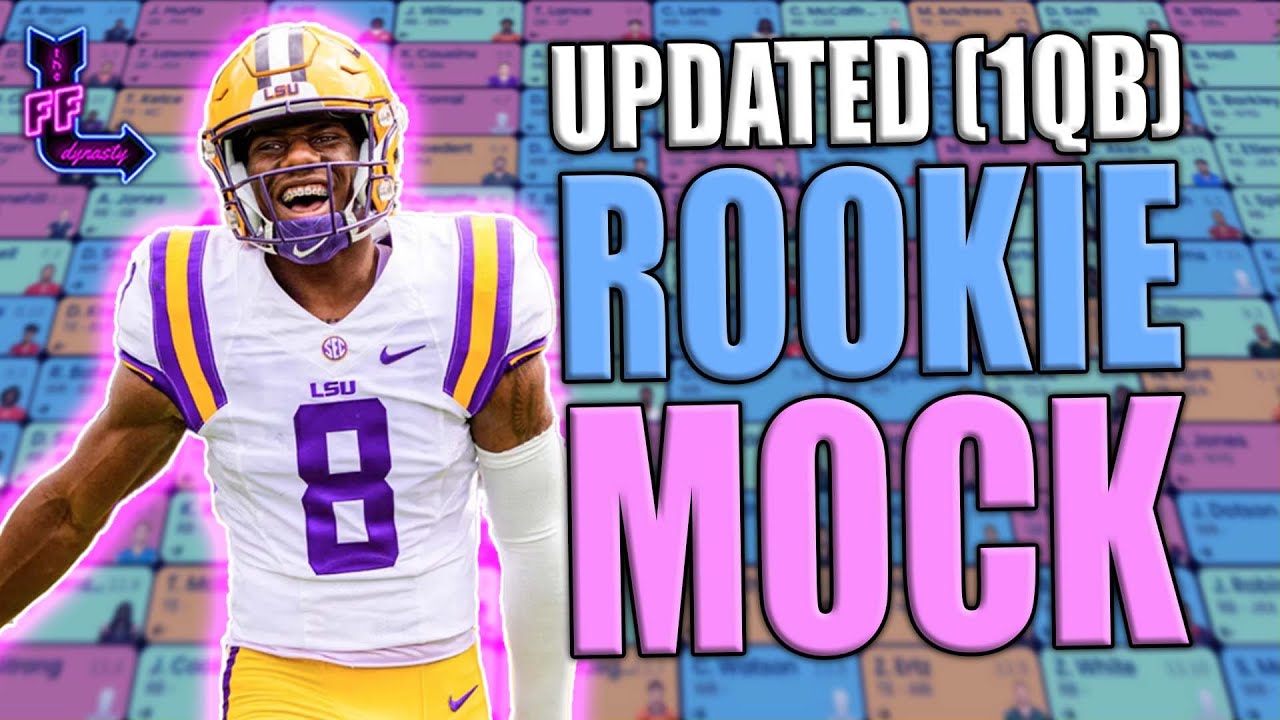 THE MOST UPDATED 1QB ROOKIE MOCK DRAFT - 2024 DYNASTY FANTASY FOOTBALL ...