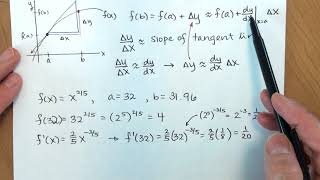 §2.8 Linear Approximation - Approximation Using Differentials