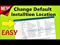 Change Default Install Location Windows 10 (English)