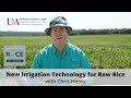 How It Works - New Irrigation Technology for Row Rice