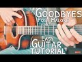 Goodbyes Post Malone Young Thug Guitar Tutorial // Goodbyes Guitar // Guitar Lesson #703