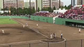 向上高校　野球応援　同点、勝ち越しシーン　第99回全国高校野球選手権神奈川県大会2回戦