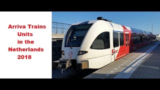 Arriva Trains Units in the Netherlands -  2018