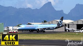 March 19, 2022 : Airbus 321 Neo reg F-HBUZ was seen towed at Tahiti Int'l