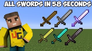 How Techno Gamerz get all swords of Minecraft in 58 Seconds