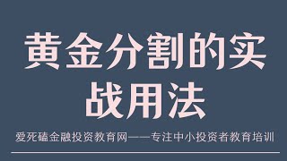 黄金分割1.382趋势判定模型 MACD波段买卖实战绝技